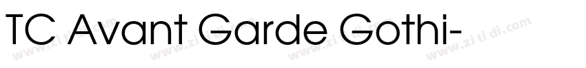TC Avant Garde Gothi字体转换